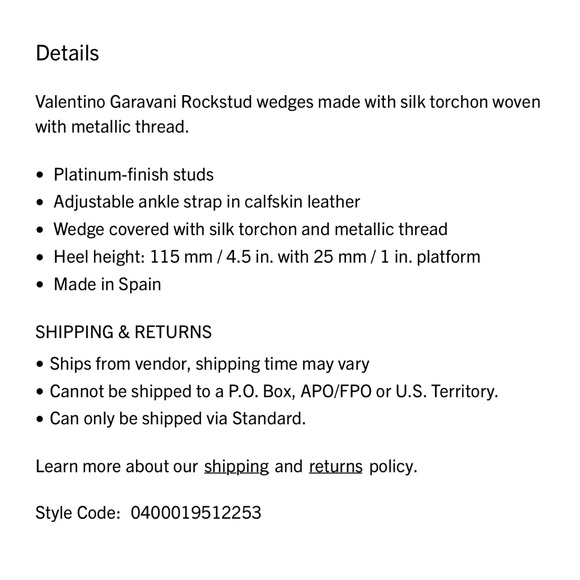 Valentino ROCKSTUD SILK TORCHON WEDGE SANDAL 115MM - Picture 13 of 14